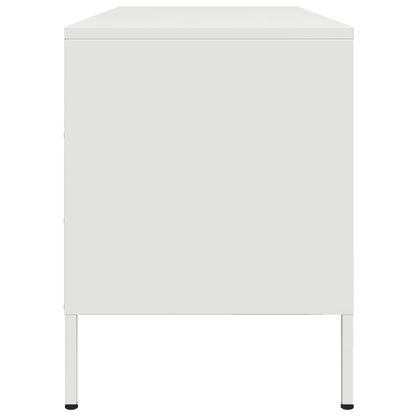 TV Cabinet White 100.5x39x50.5 cm Steel