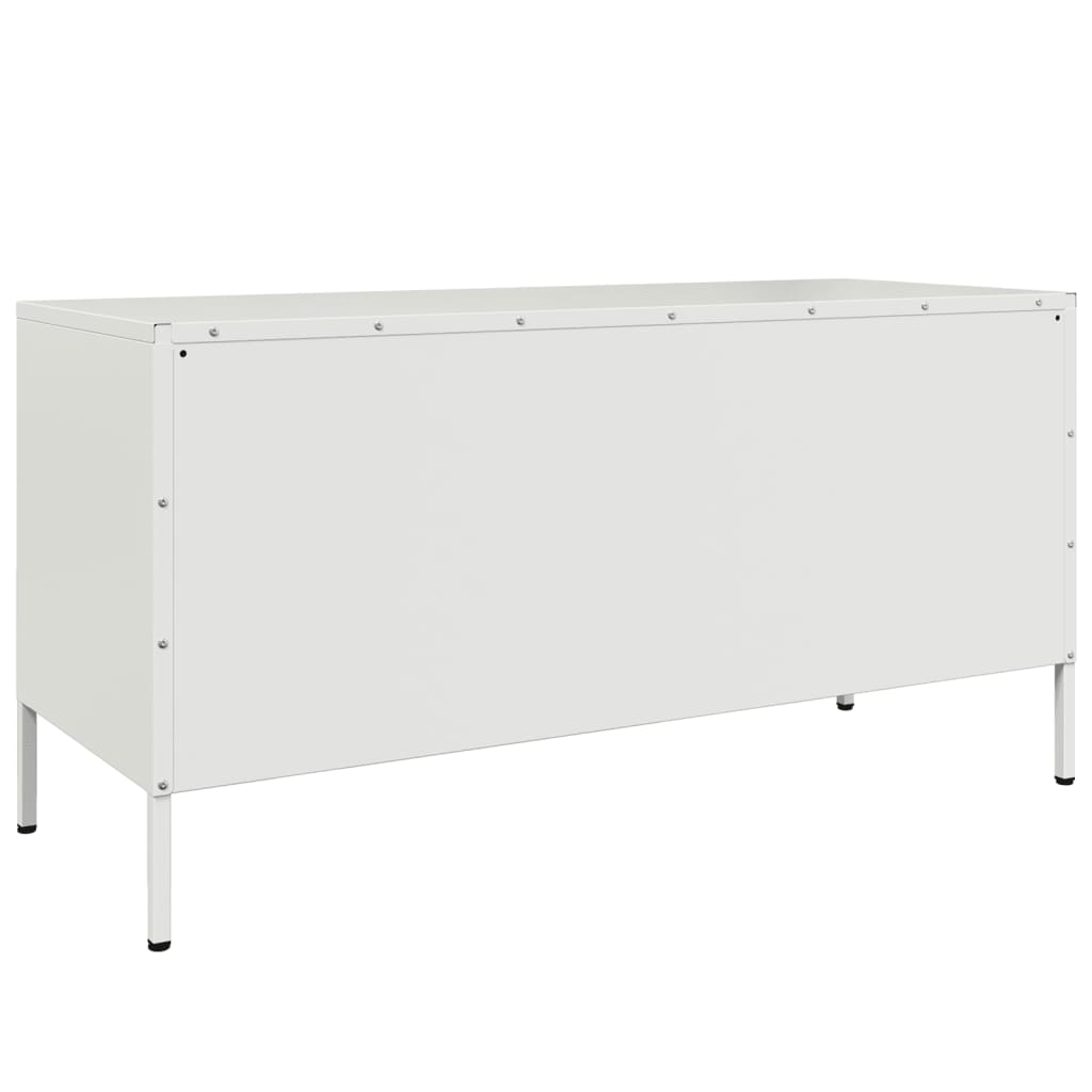 TV Cabinet White 100.5x39x50.5 cm Steel