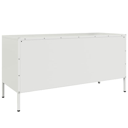 TV Cabinet White 100.5x39x50.5 cm Steel