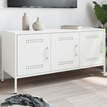 TV Cabinet White 100.5x39x50.5 cm Steel