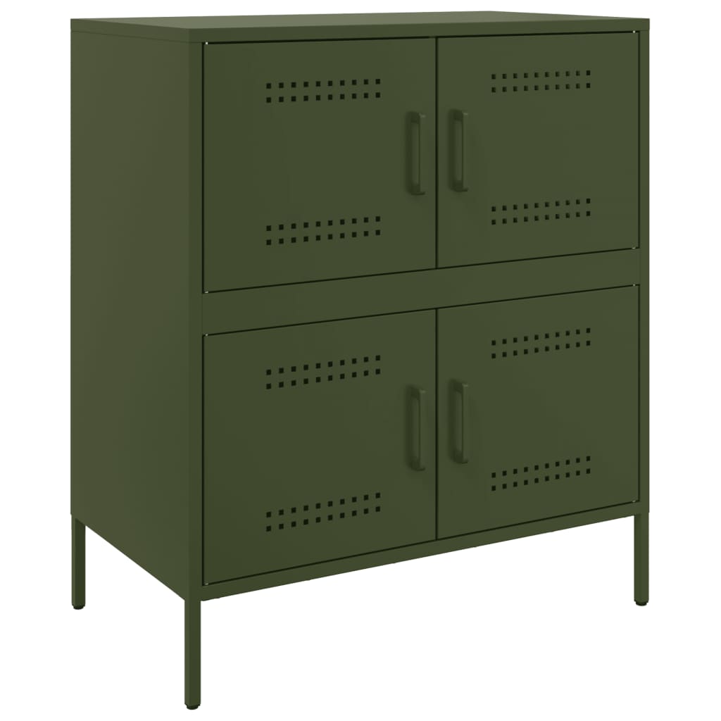 Sideboard Olive Green 68x39x79 cm Steel