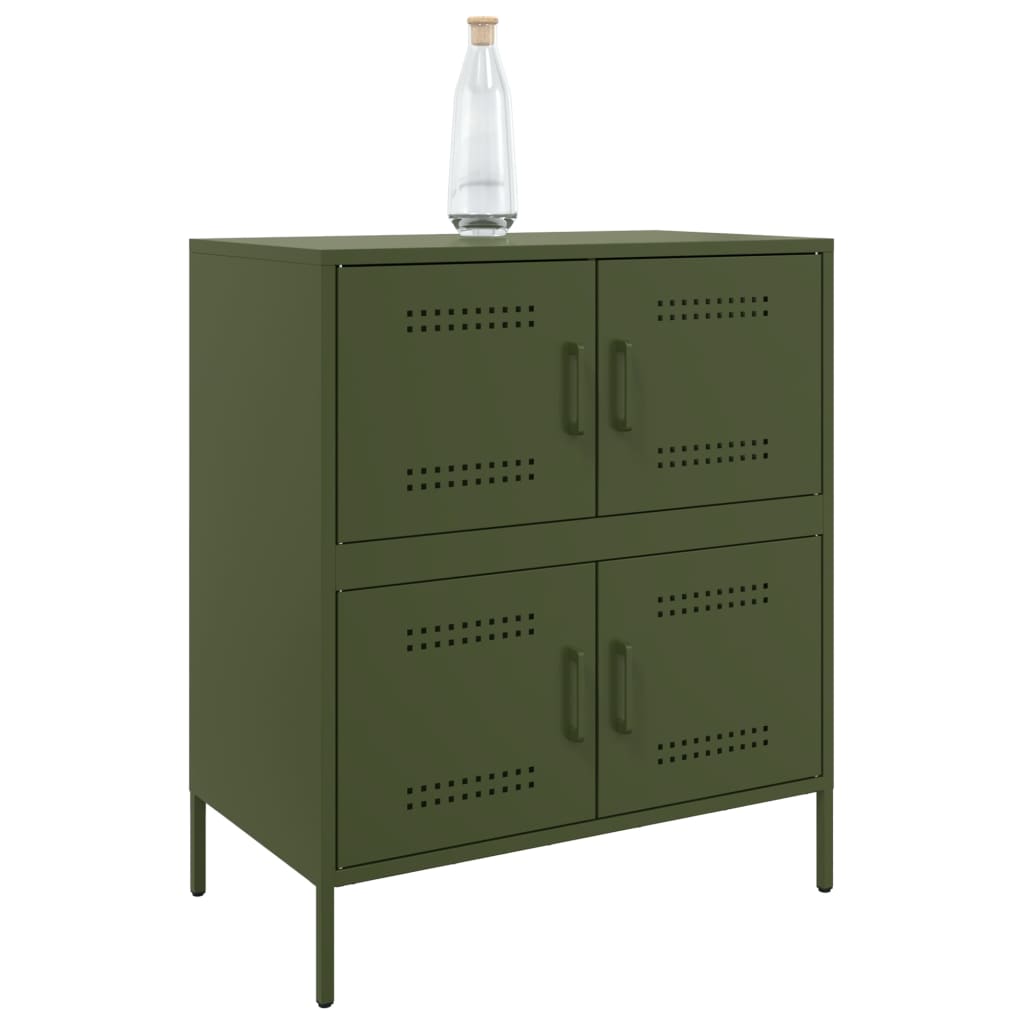 Sideboard Olive Green 68x39x79 cm Steel