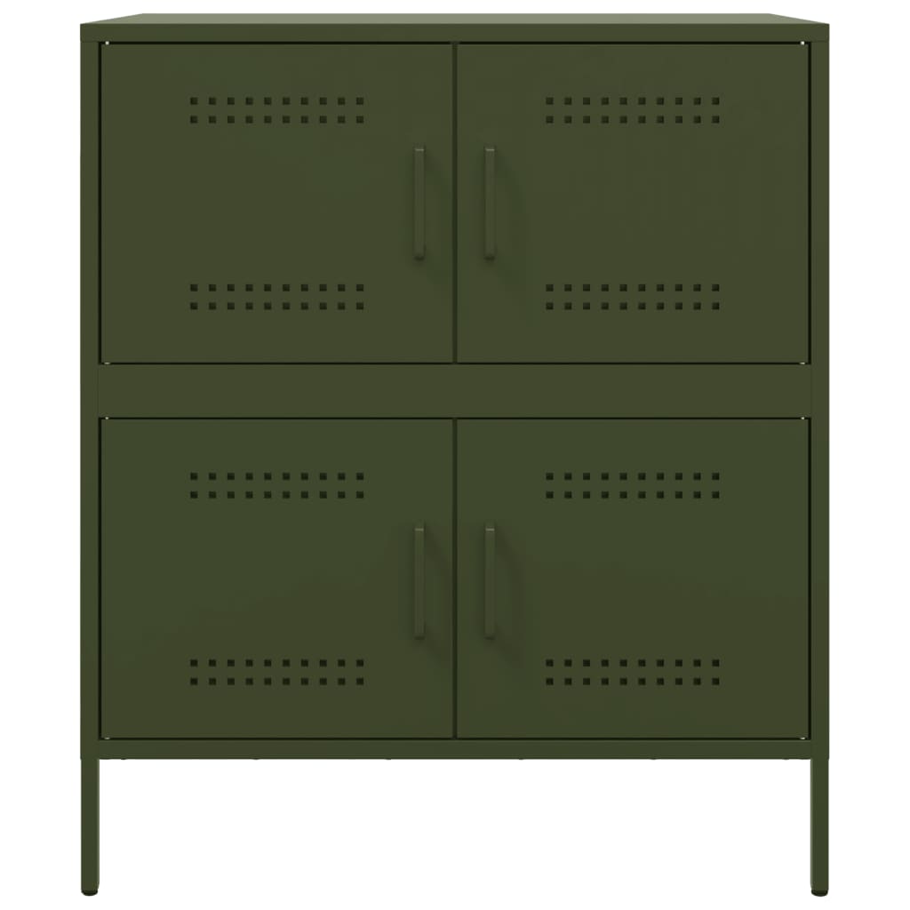 Sideboard Olive Green 68x39x79 cm Steel