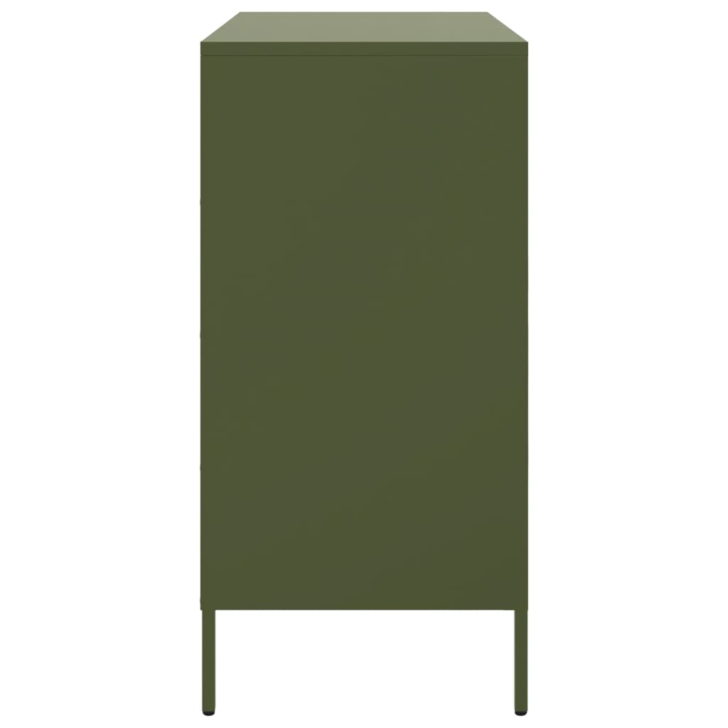 Sideboard Olive Green 68x39x79 cm Steel