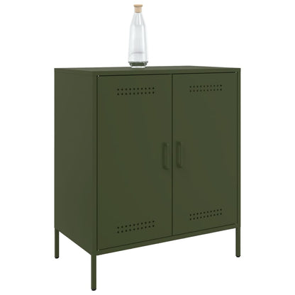 Sideboard Olive Green 68x39x79 cm Steel