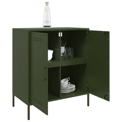 Sideboard Olive Green 68x39x79 cm Steel