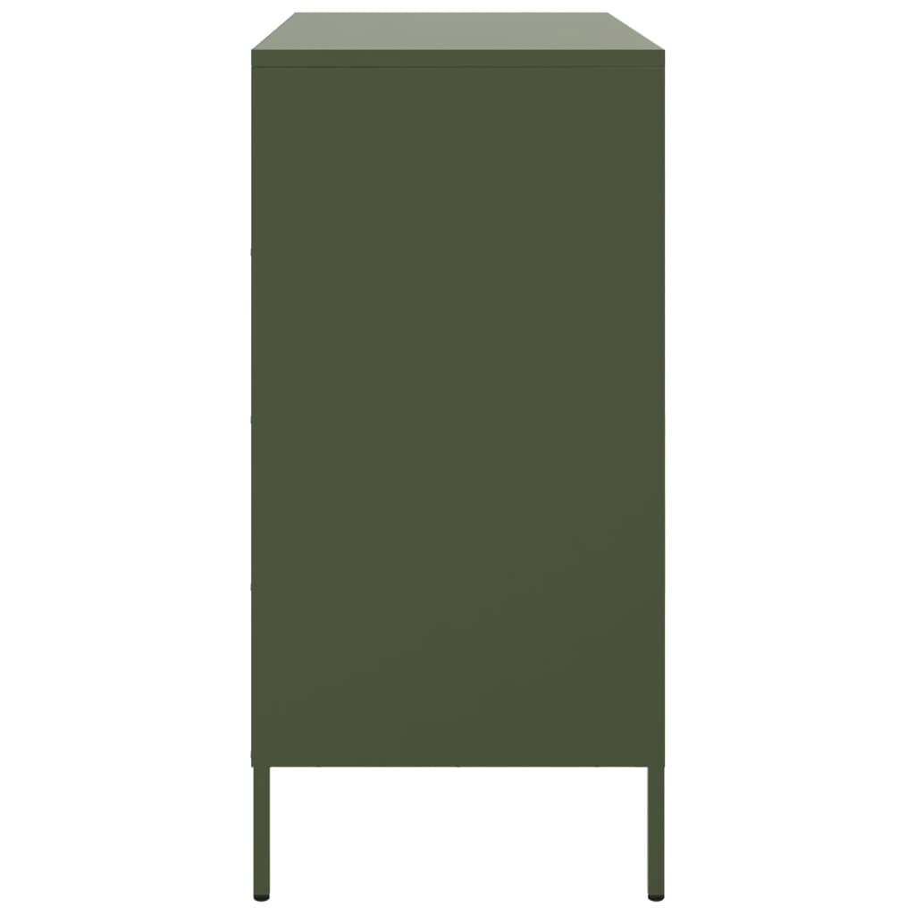 Sideboard Olive Green 68x39x79 cm Steel