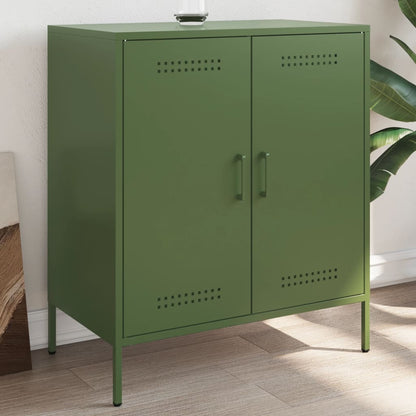 Sideboard Olive Green 68x39x79 cm Steel