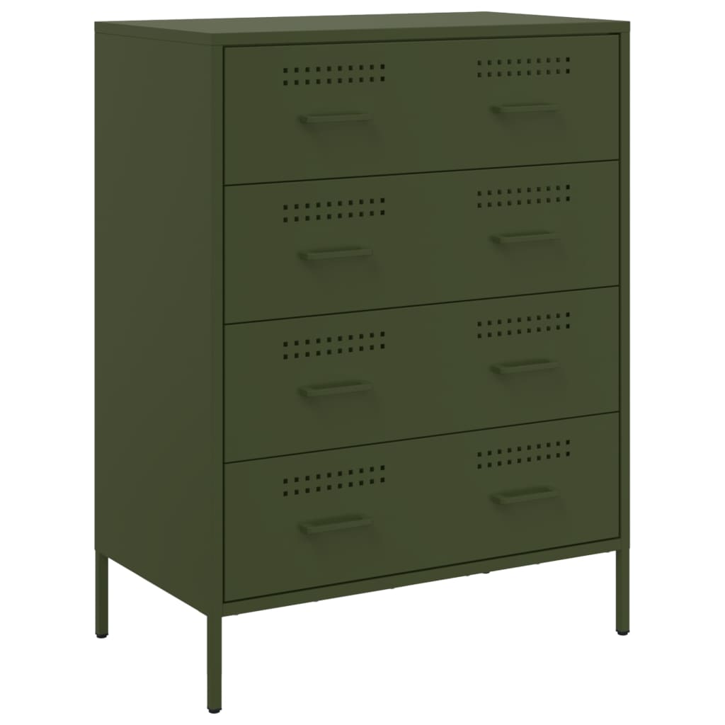 Sideboard Olive Green 68x39x89 cm Steel