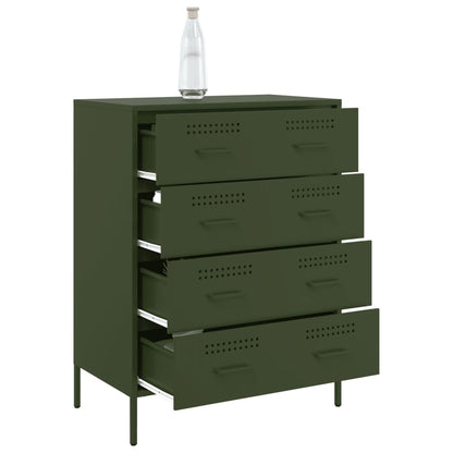 Sideboard Olive Green 68x39x89 cm Steel