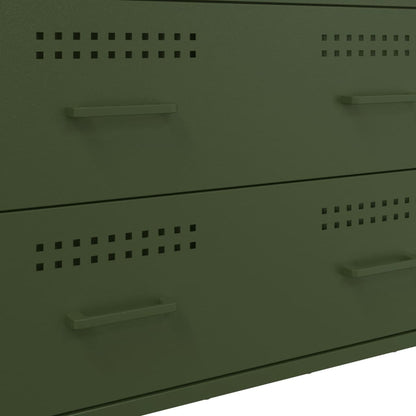 Sideboard Olive Green 68x39x89 cm Steel