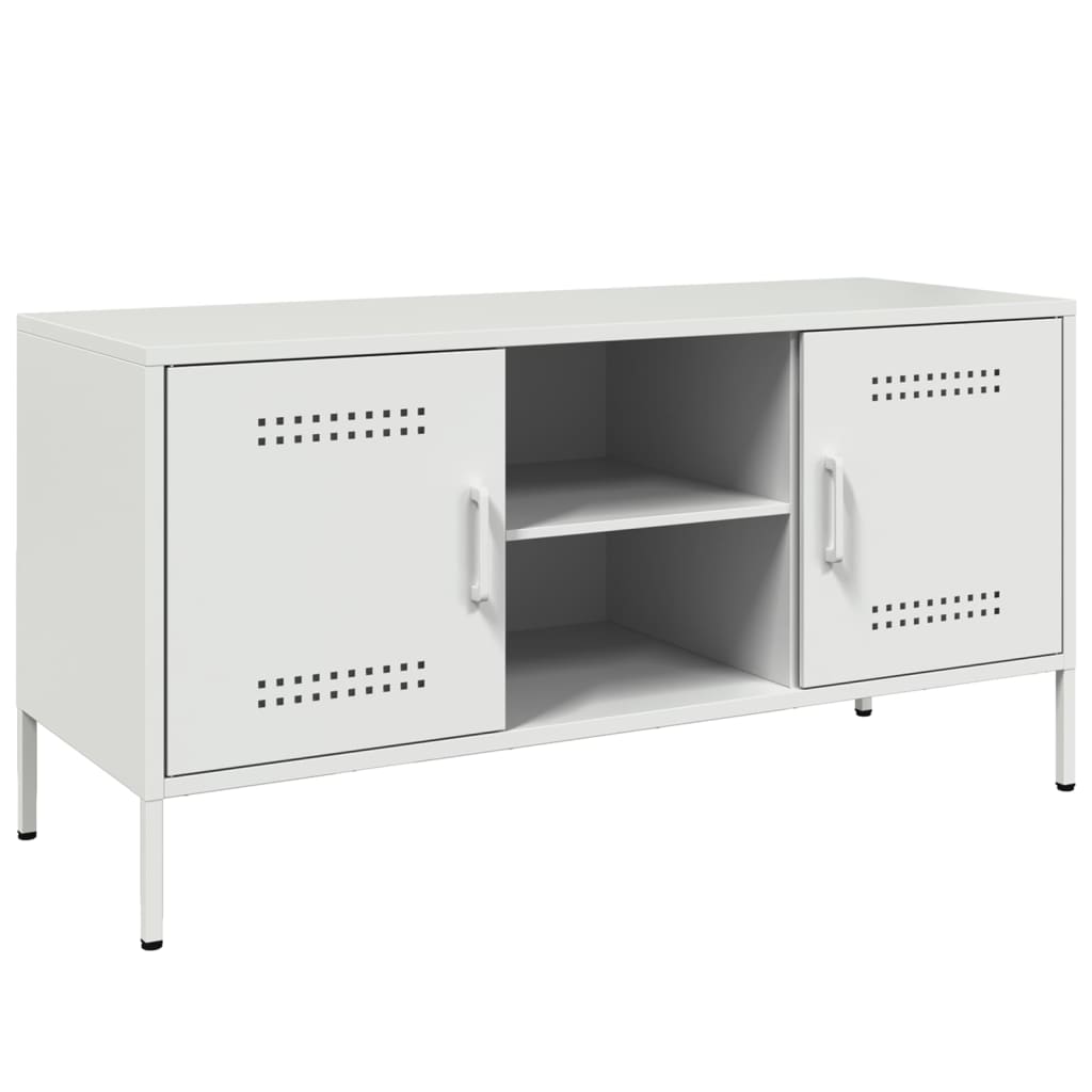 TV Cabinet White 100.5x39x50.5 cm Steel