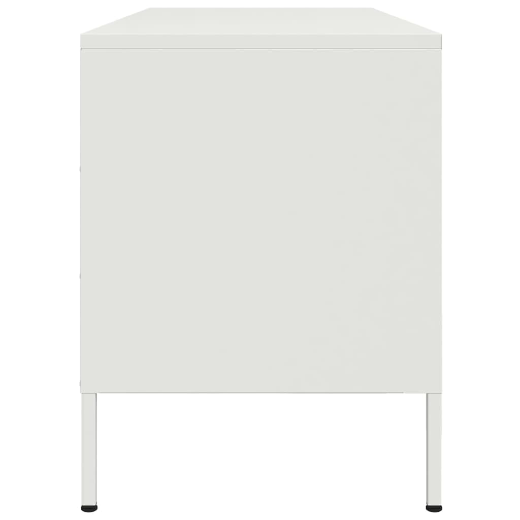 TV Cabinet White 100.5x39x50.5 cm Steel