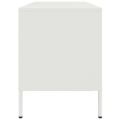 TV Cabinet White 100.5x39x50.5 cm Steel