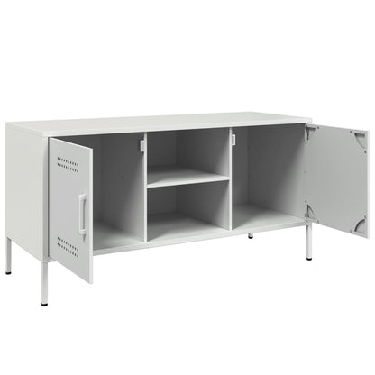 TV Cabinet White 100.5x39x50.5 cm Steel