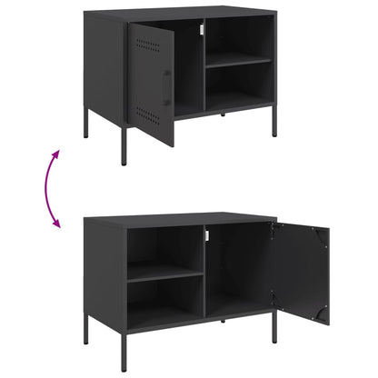 TV Cabinet Black 68x39x50.5 cm Steel