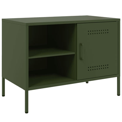 TV Cabinet Olive Green 68x39x50.5 cm Steel