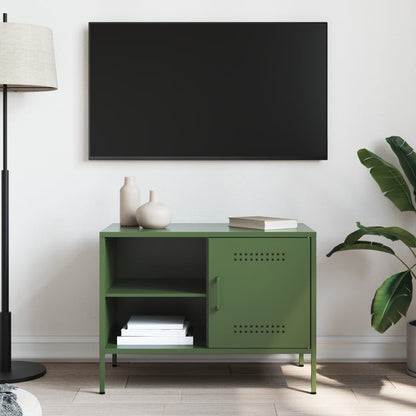 TV Cabinet Olive Green 68x39x50.5 cm Steel