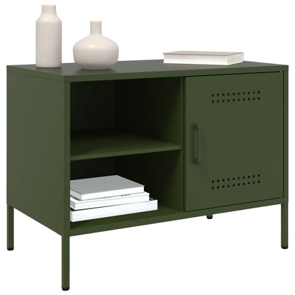 TV Cabinet Olive Green 68x39x50.5 cm Steel