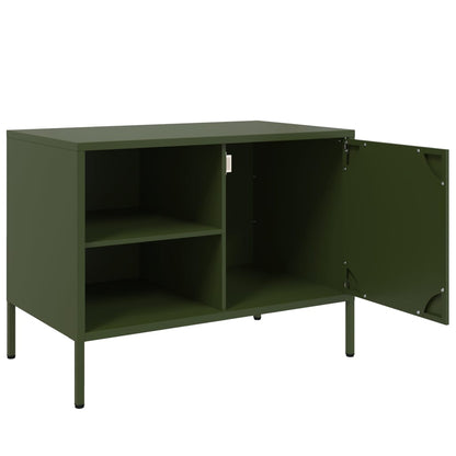 TV Cabinet Olive Green 68x39x50.5 cm Steel