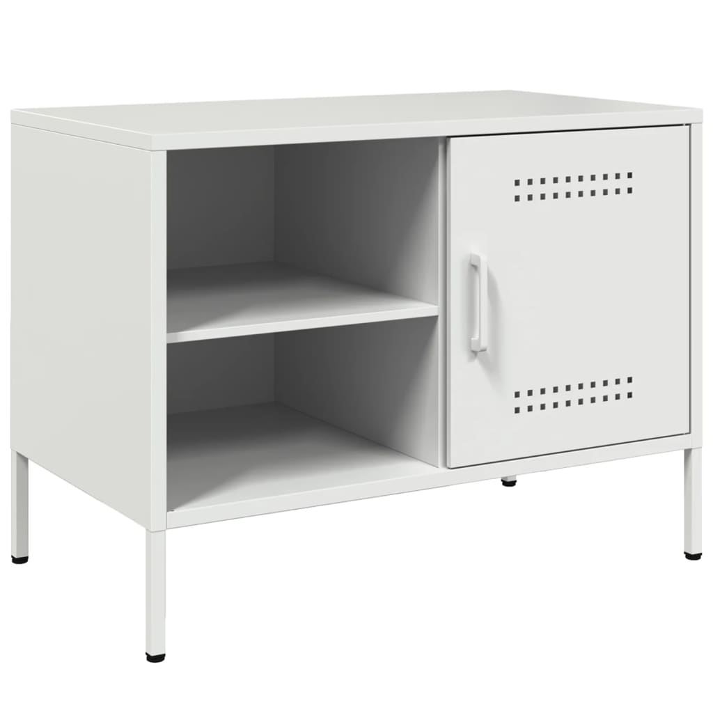 TV Cabinet White 68x39x50.5 cm Steel