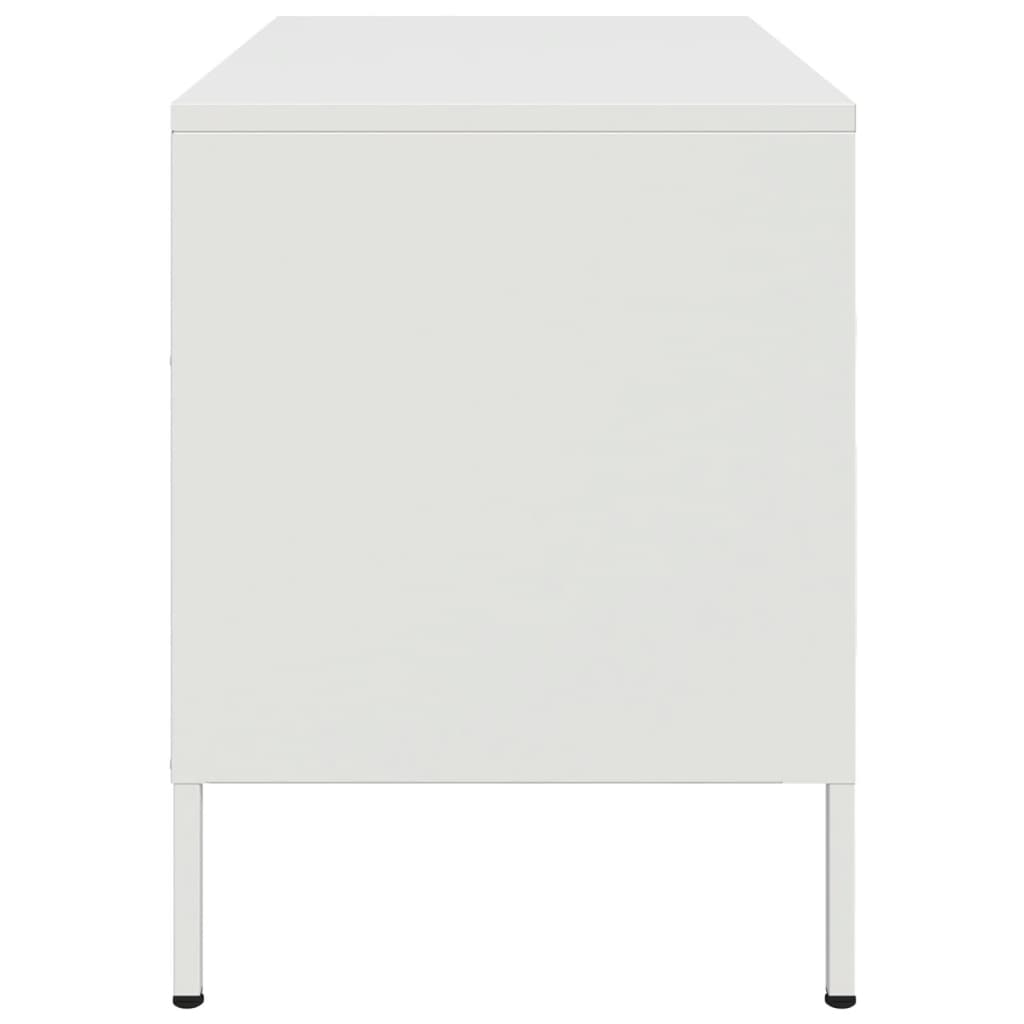 TV Cabinet White 68x39x50.5 cm Steel