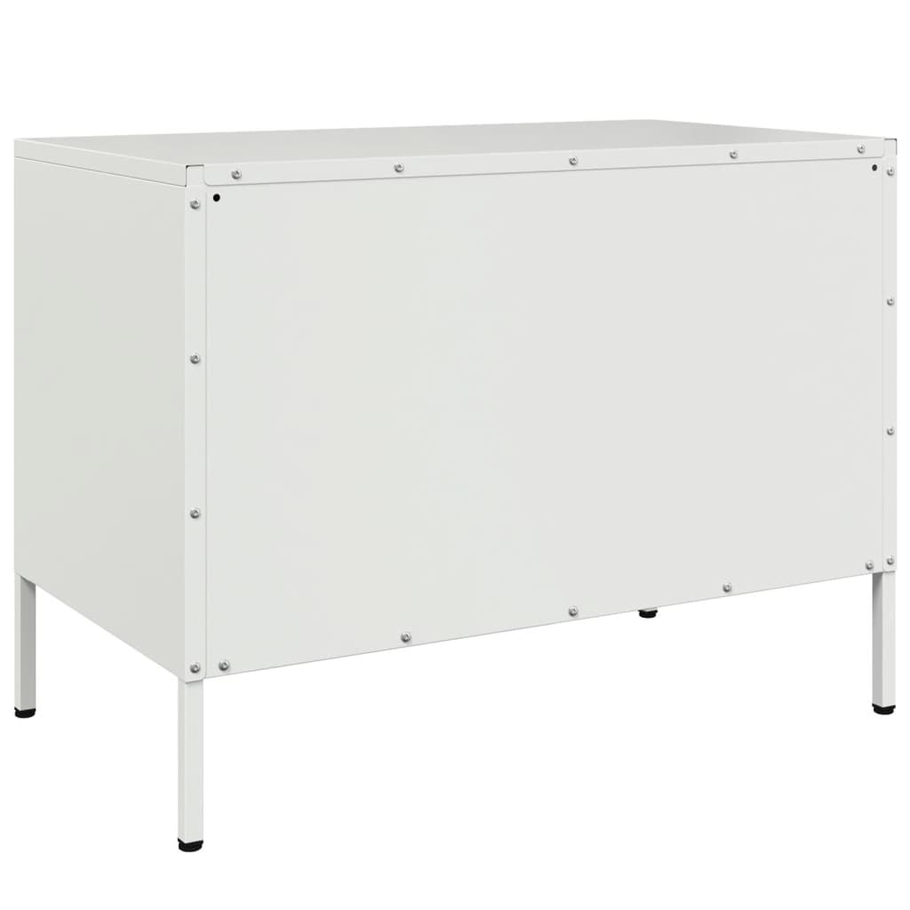 TV Cabinet White 68x39x50.5 cm Steel