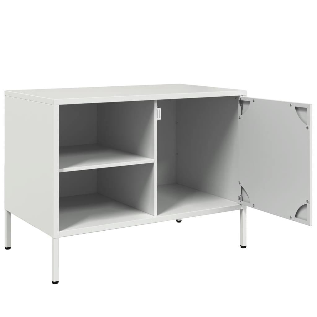 TV Cabinet White 68x39x50.5 cm Steel