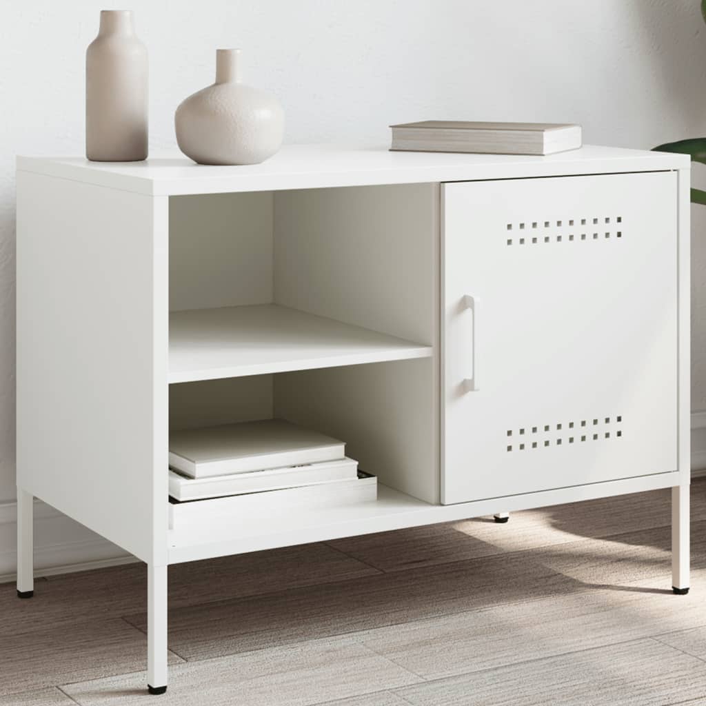 TV Cabinet White 68x39x50.5 cm Steel