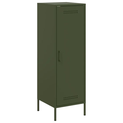 Highboard Olive Green 36x39x113 cm Steel