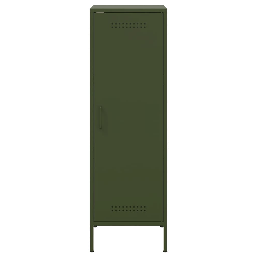 Highboard Olive Green 36x39x113 cm Steel