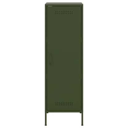 Highboard Olive Green 36x39x113 cm Steel