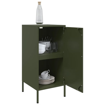 Sideboard Olive Green 36x39x79 cm Steel