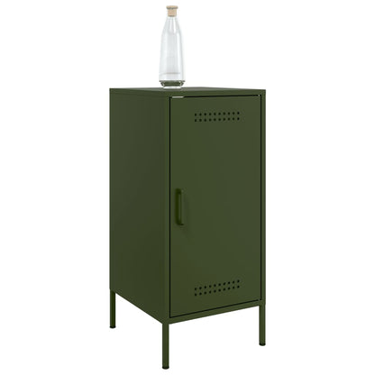 Sideboards 2 pcs Olive Green 36x39x79 cm Steel