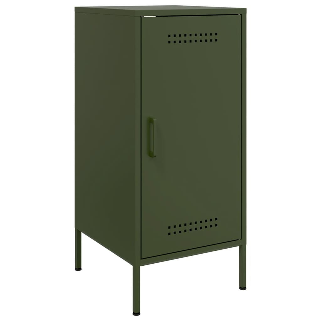 Sideboards 2 pcs Olive Green 36x39x79 cm Steel