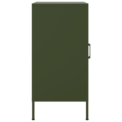 Sideboards 2 pcs Olive Green 36x39x79 cm Steel