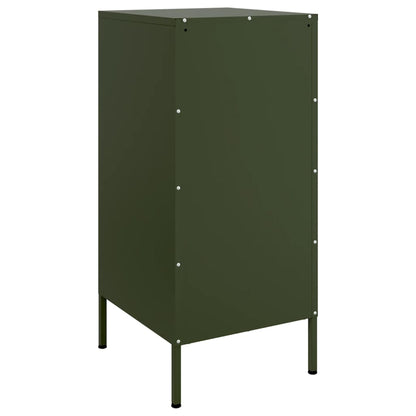 Sideboards 2 pcs Olive Green 36x39x79 cm Steel