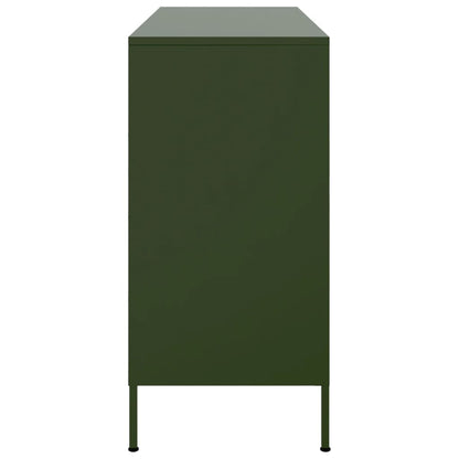 Sideboard Olive Green 100.5x39x79 cm Steel