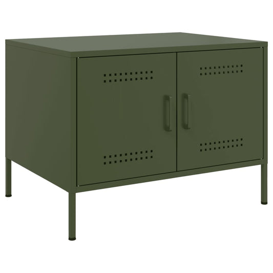 Coffee Table Olive Green 68x50x50.5 cm Cold-rolled Steel