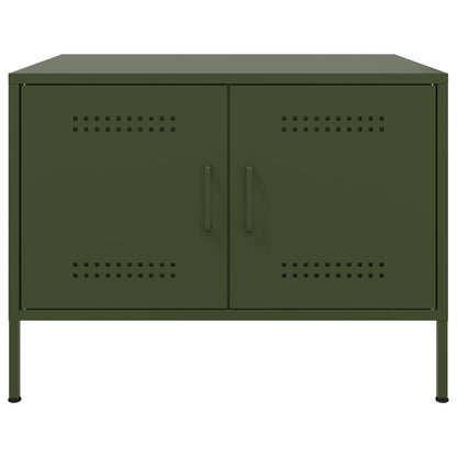 Coffee Table Olive Green 68x50x50.5 cm Cold-rolled Steel