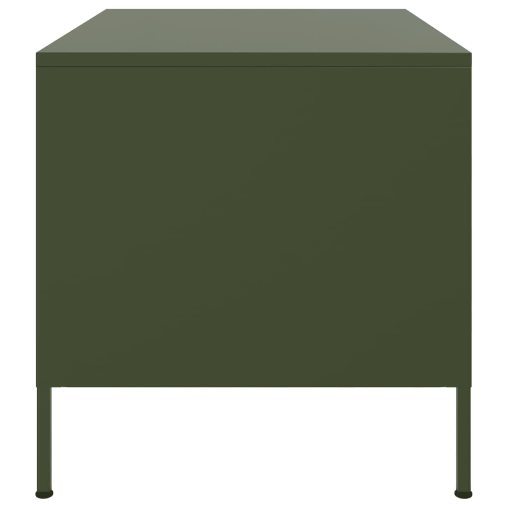 Coffee Table Olive Green 68x50x50.5 cm Cold-rolled Steel