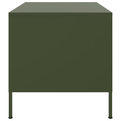 Coffee Table Olive Green 68x50x50.5 cm Cold-rolled Steel