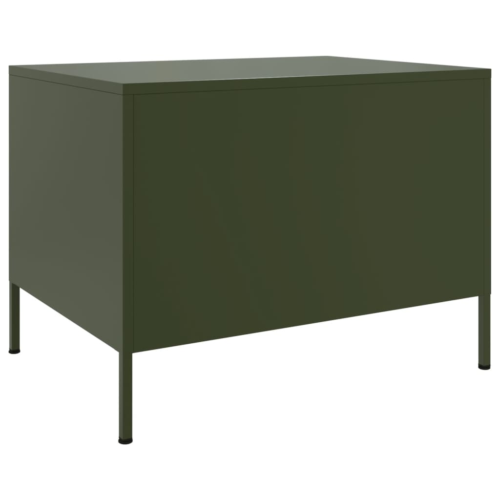 Coffee Table Olive Green 68x50x50.5 cm Cold-rolled Steel