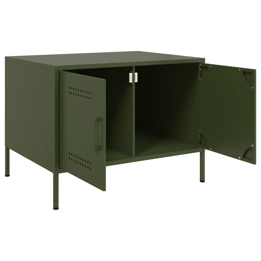 Coffee Table Olive Green 68x50x50.5 cm Cold-rolled Steel