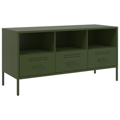 TV Cabinet Olive Green 100.5x39x50.5 cm Cold-rolled Steel