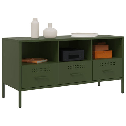 TV Cabinet Olive Green 100.5x39x50.5 cm Cold-rolled Steel