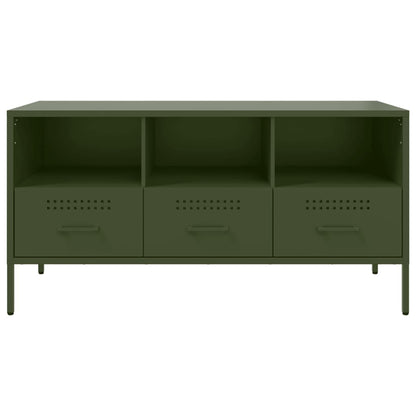 TV Cabinet Olive Green 100.5x39x50.5 cm Cold-rolled Steel