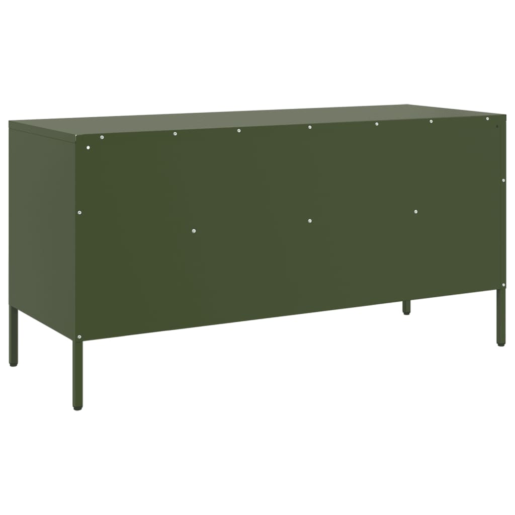 TV Cabinet Olive Green 100.5x39x50.5 cm Cold-rolled Steel