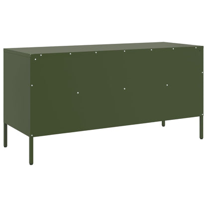 TV Cabinet Olive Green 100.5x39x50.5 cm Cold-rolled Steel