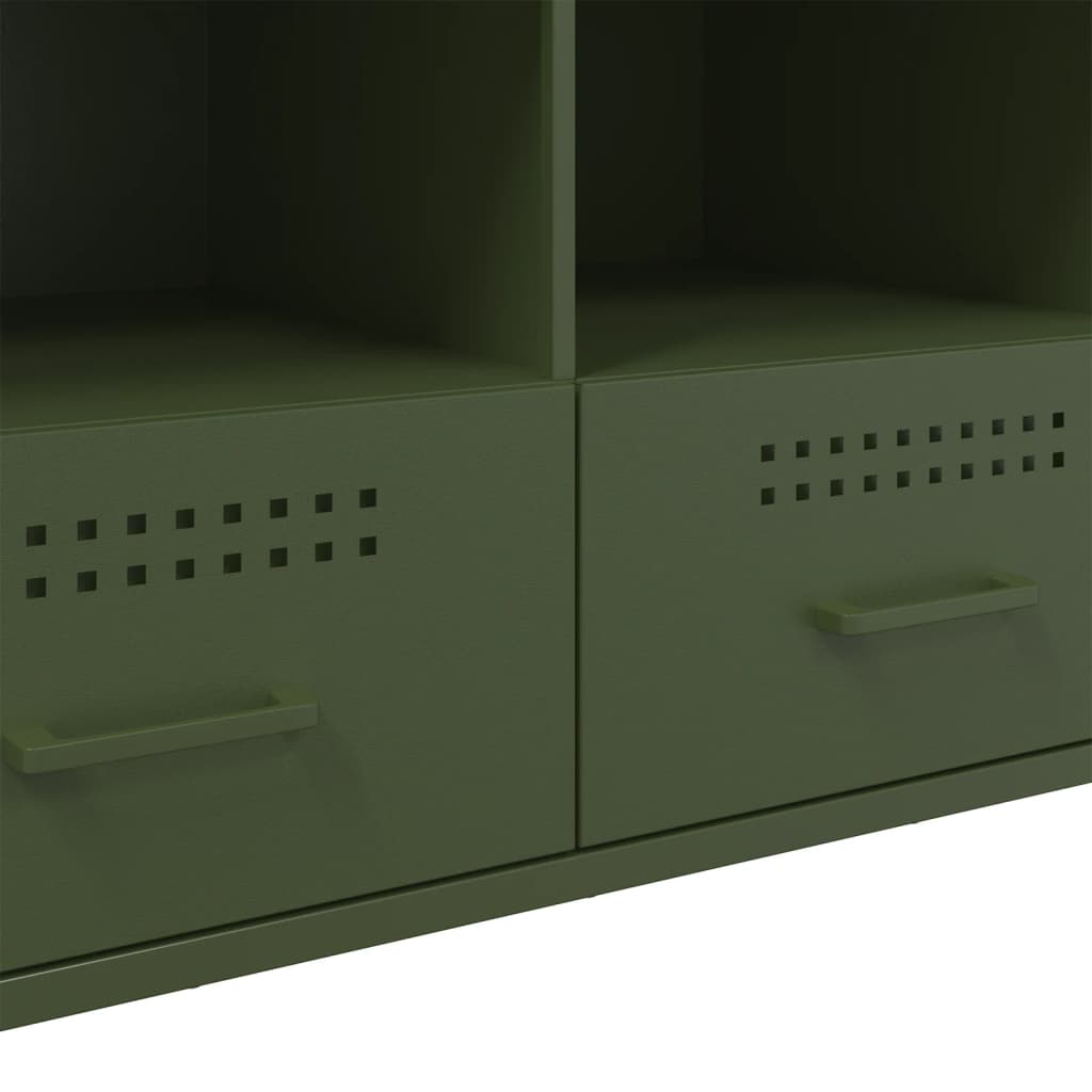 TV Cabinet Olive Green 100.5x39x50.5 cm Cold-rolled Steel